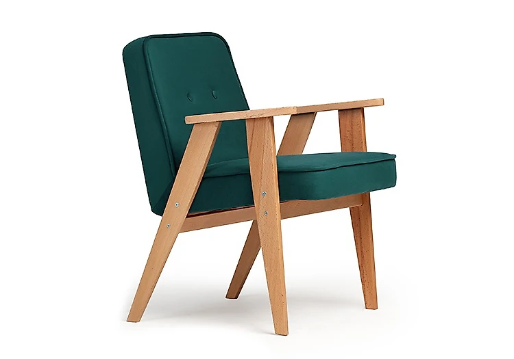 Зелёное кресло Несс Дизайн 1