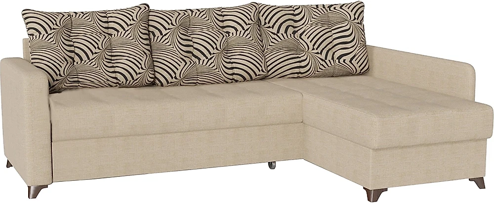 Угловой диван с независимым пружинным блоком Беллано (Белла) Кантри Браун