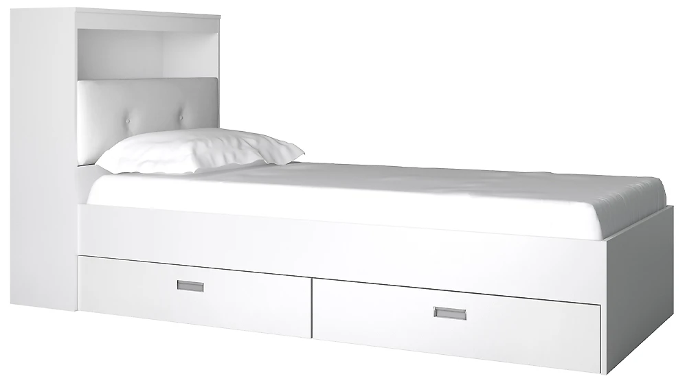 Низкая кровать Виктория-3-90 Дизайн-2