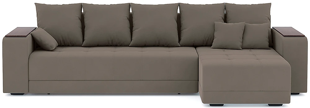 Угловой диван из ткани антикоготь Дубай Плюш Дизайн-9