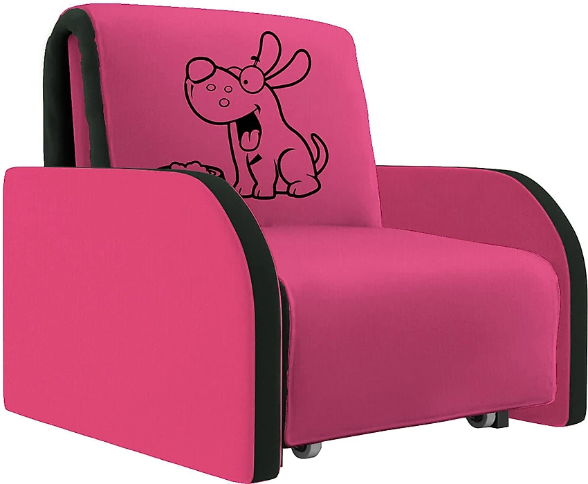 Розовое кресло Макс 541