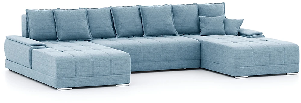 Синий диван еврокнижка Nordviks П-образный Кантри Дизайн-7