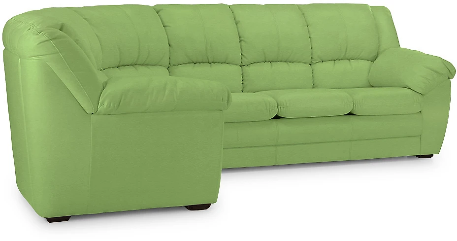 Угловой диван нераскладной Оберон Дизайн 2 кожаный