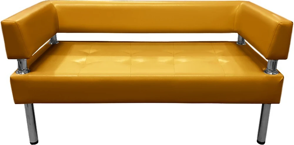 желтый диван Бизнес 160х80 Золотой