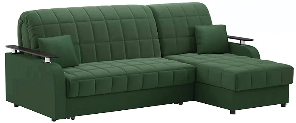 диван зеленого цвета Карина Плюш Свамп