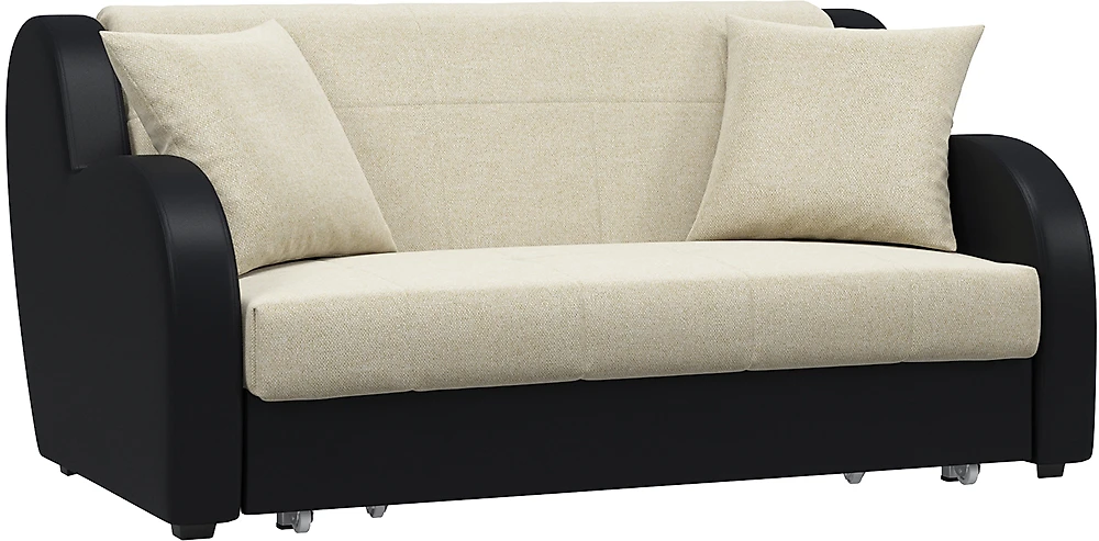Прямой диван в спальню  Барон с подлокотниками Дизайн 3