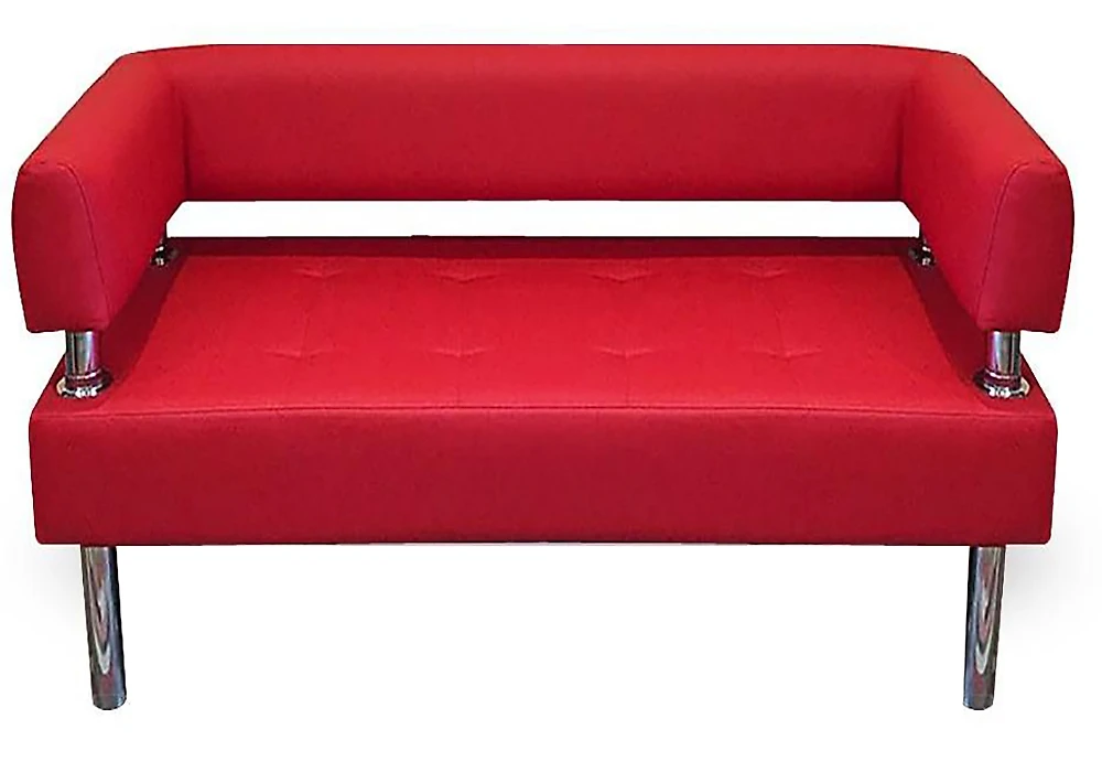 Прямой диван до 25000 рублей Бизнес 100х80 Красный