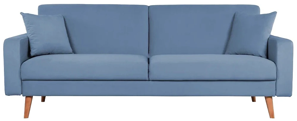 Синий диван книжка Верден трехместный Дизайн 3