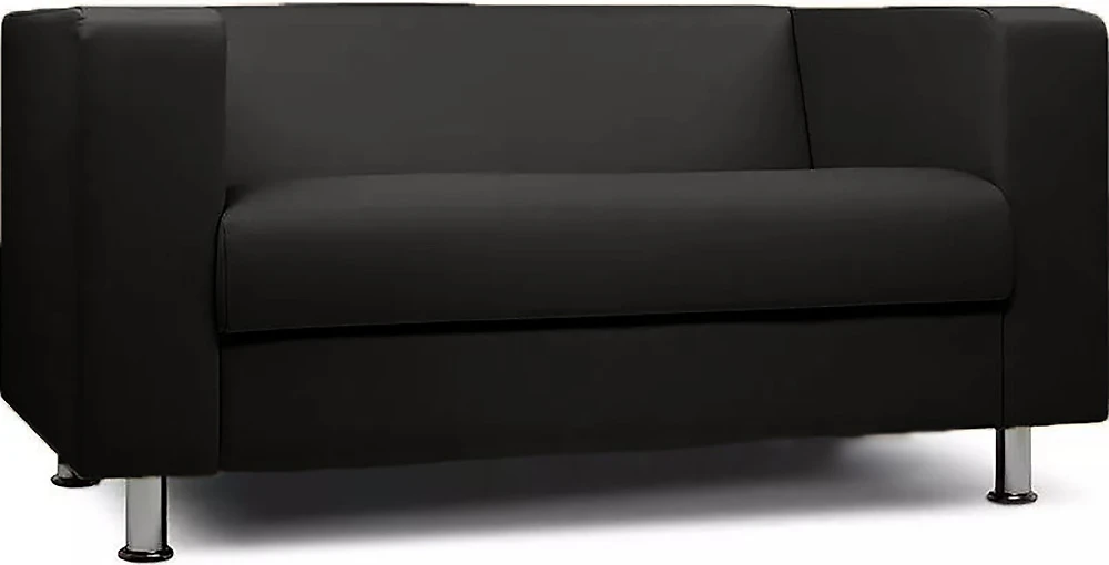 Прямой диван из экокожи Бит Блюз Блэк