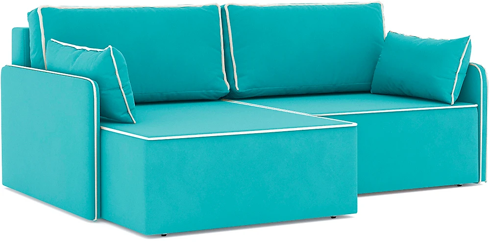 Угловой диван из ткани антикоготь Блюм Плюш Дизайн-1