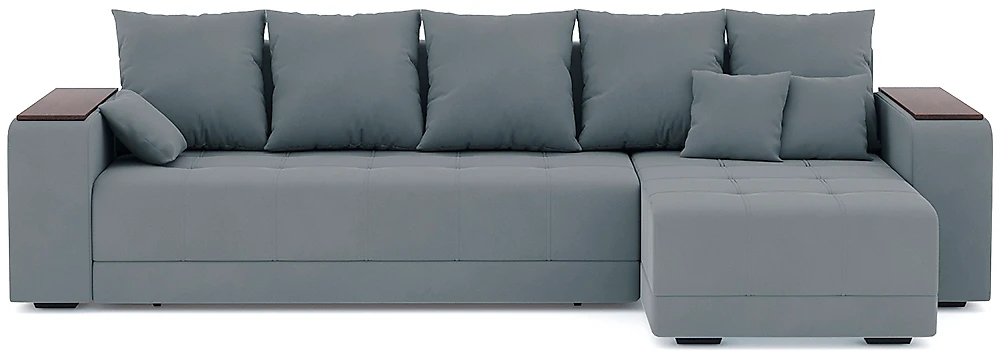 Угловой диван с независимым пружинным блоком Дубай Плюш Дизайн-10