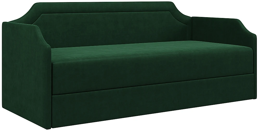 диван зеленого цвета Флай Плюш Форест