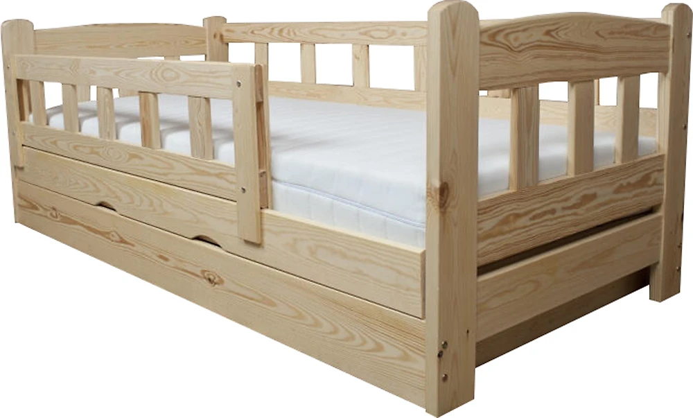 Односпальная кровать с подъемным механизмом 90х200 Ассоль деревянная