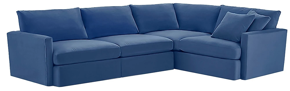 Синий модульный диван Марсия Блу