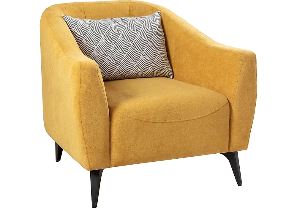 кресло желтого цвета Боне Дизайн 4