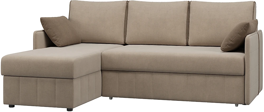 Угловой диван с независимым пружинным блоком Слим Плюш Лайт арт. 663702