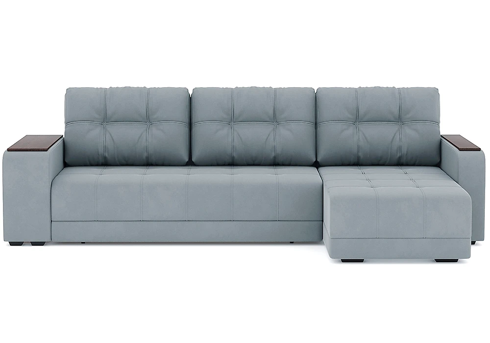Серый угловой диван Милан Велюр Дизайн 8