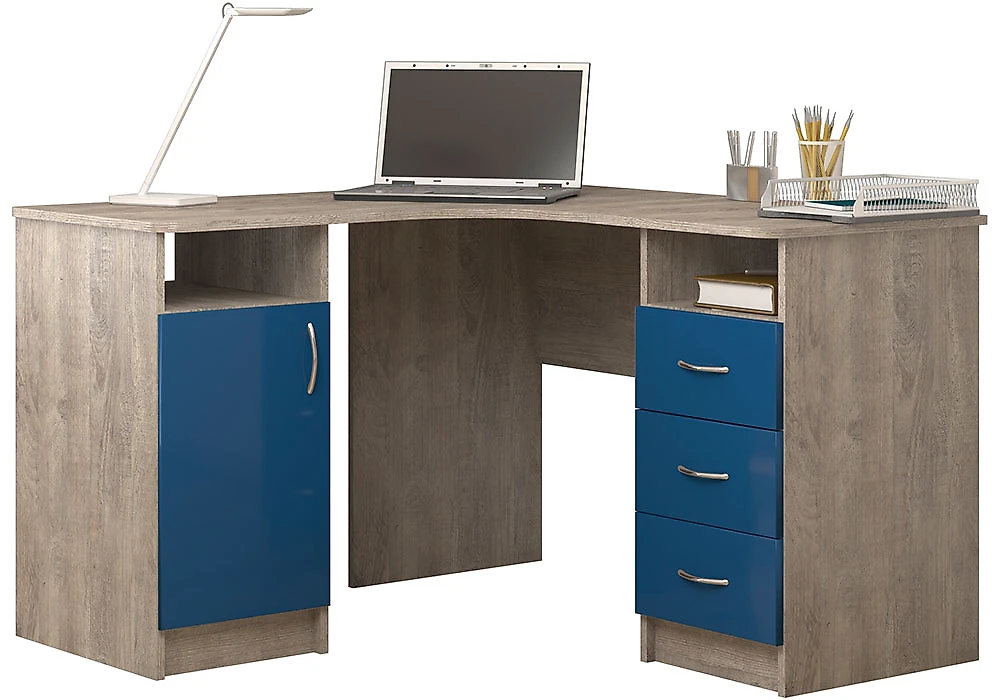 Письменные столы с тумбой СПУ-4 МДФ Дизайн-2