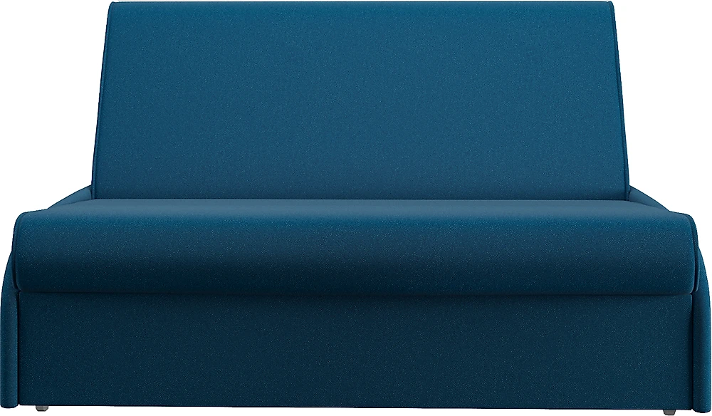 Синий прямой диван Глобус-2 Плюш Атлантик