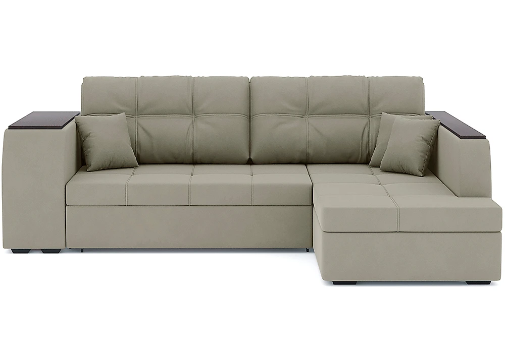 Угловой диван из ткани антикоготь Брюссель Плюш Дизайн 7