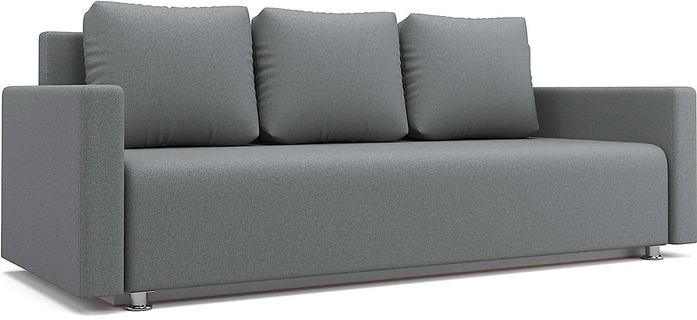 Прямой диван серого цвета Олимп Меланж-2