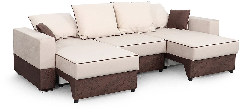 Модульный диван из велюра  Бостон Плюш Крем