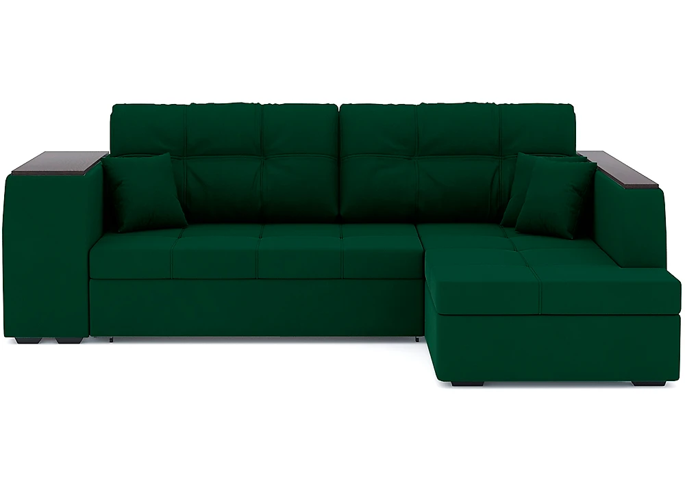 Угловой диван с подушками Брюссель Плюш Дизайн 10