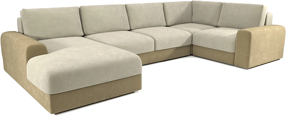 Угловой диван из ткани антикоготь Ариети-П 3.3
