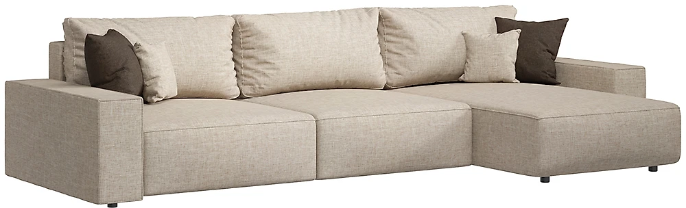 Угловой диван с подушками King (Сиэтл) Крем