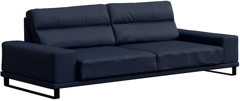 Синий диван кожаный Рипозо Блу