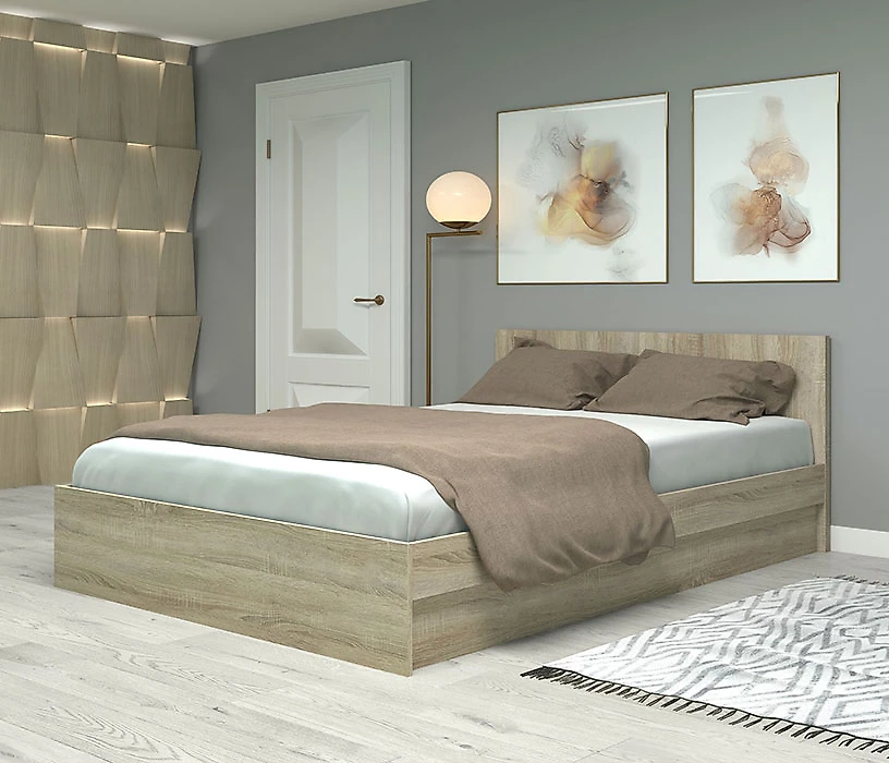 Двуспальная кровать 140х200 см Фреш КРФР-3-1400 Дизайн-2