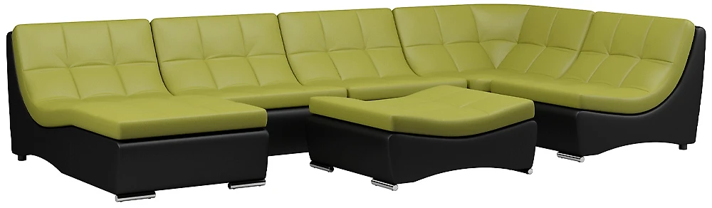  кожаный диван еврокнижка Монреаль-7 Дизайн 5 кожаный