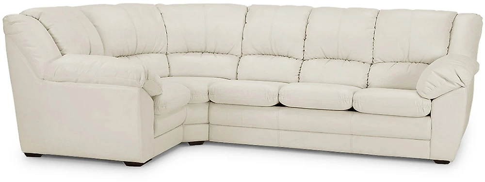диван белого цвета Оберон Дизайн 5 кожаный