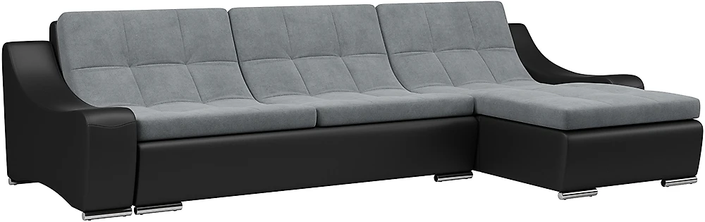 Низкий модульный диван Монреаль-8 Плюш Графит