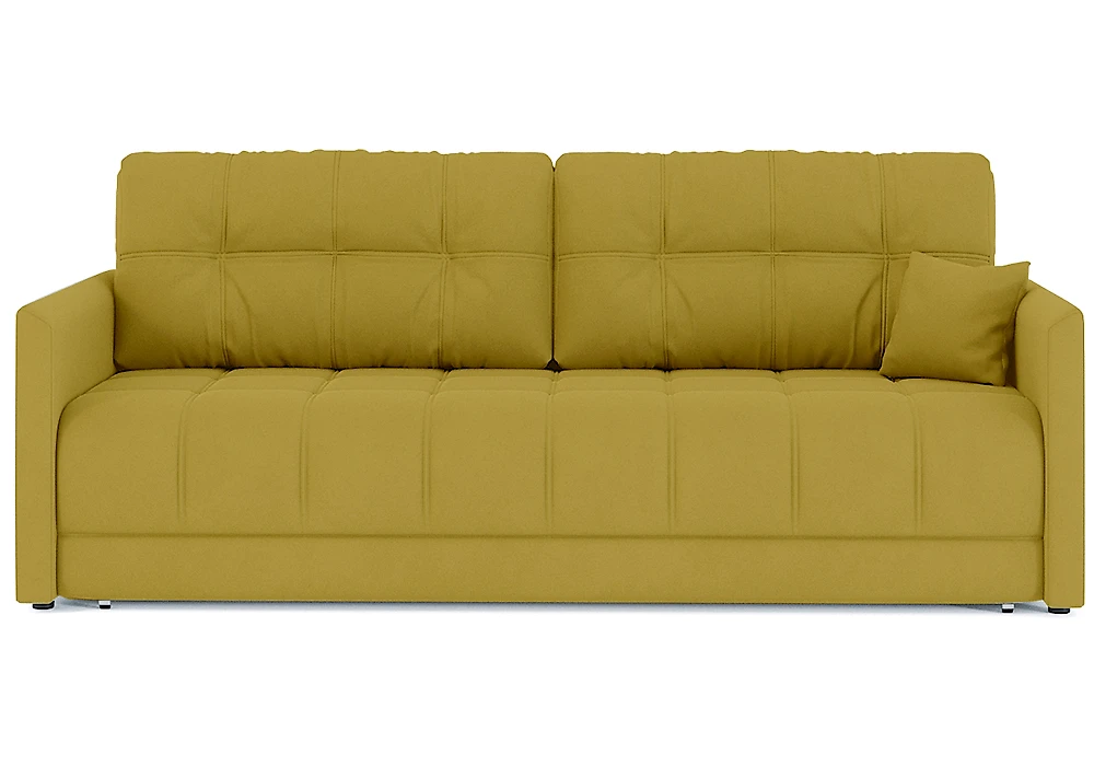 Жёлтый прямой диван Босс Лофт Плюш Дизайн 1
