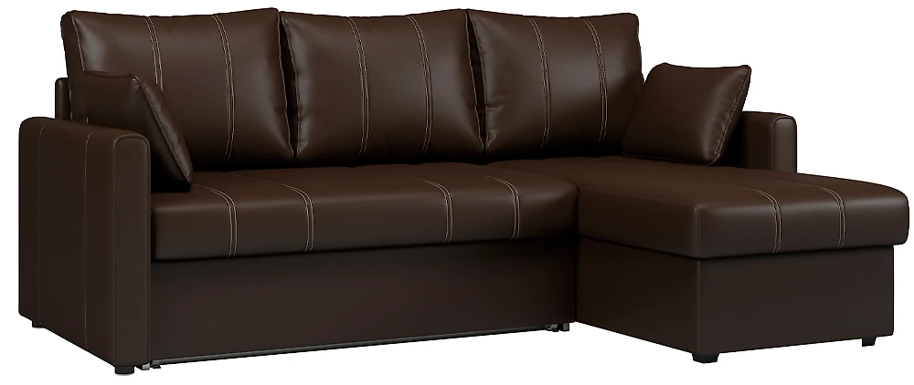 Угловой диван на балкон Риммини Дизайн 5 кожаный