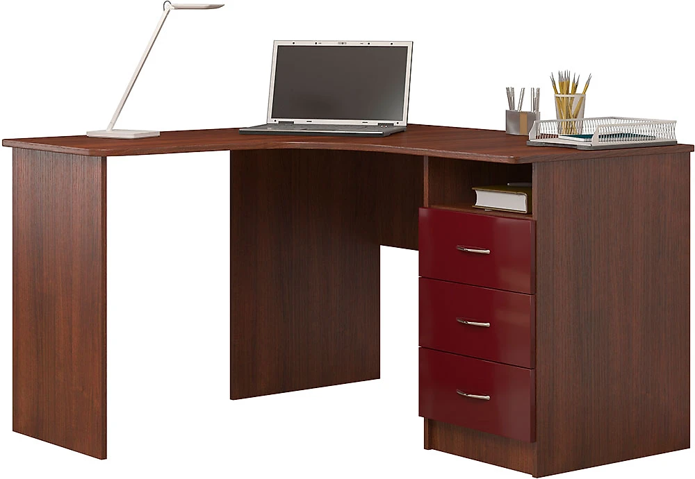 Письменные столы с тумбой СПУ-2 МДФ Дизайн-3