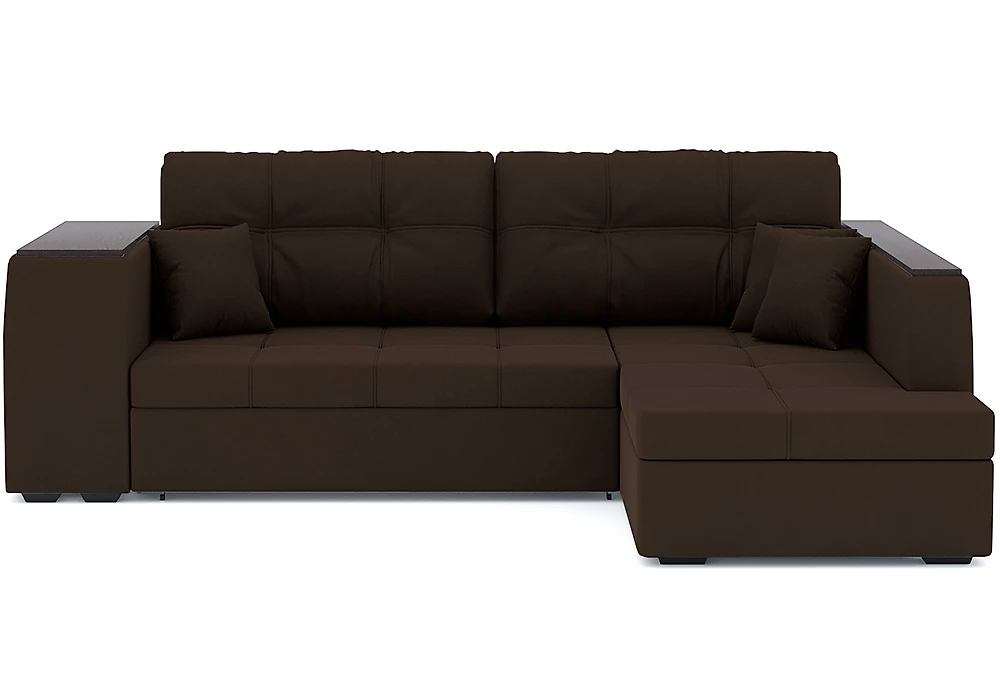 Угловой диван из ткани антикоготь Брюссель Плюш Дизайн 2