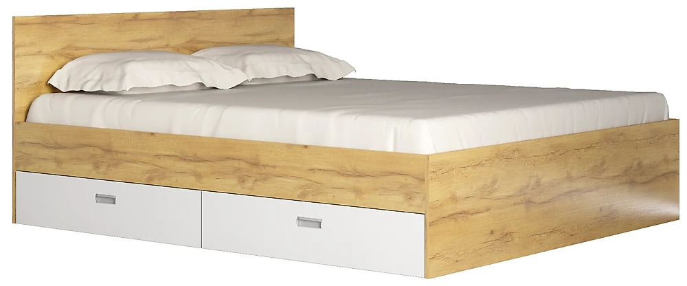 двуспальная кровать с ящиками Виктория-1-160 Дизайн-1