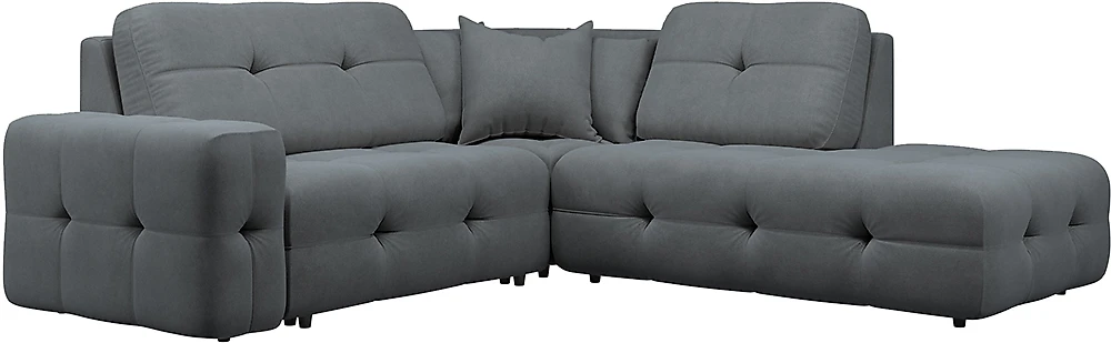 Угловой диван с подушками Спилберг-1 Дарк Грей