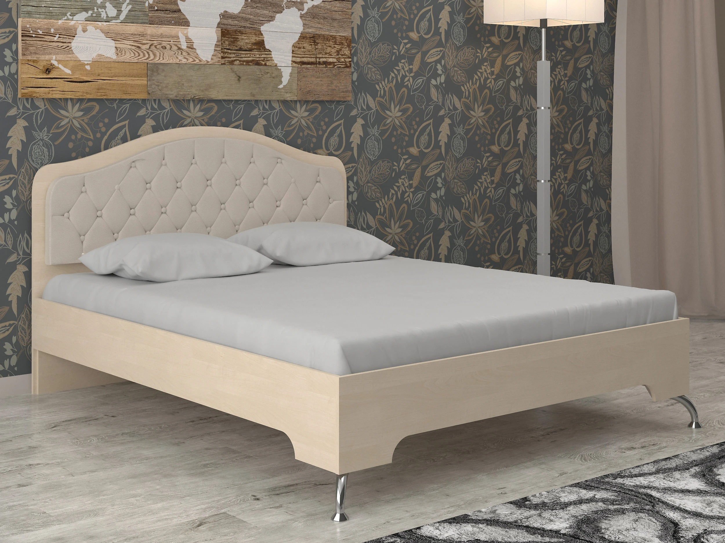 одноместная кровать Луиза-4 КС2 Дизайн-2