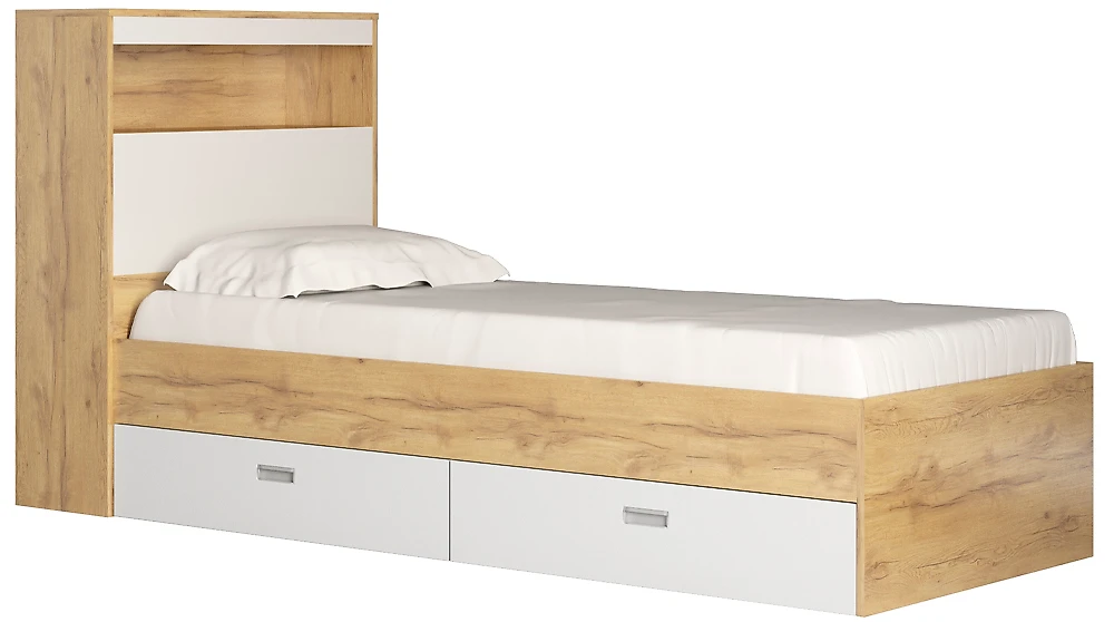 Кровать из ЛДСП  Виктория-2-80 Дизайн-1