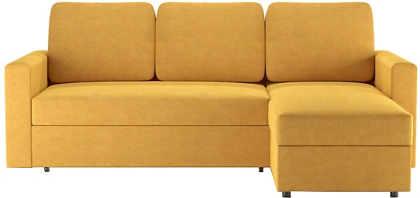 Жёлтый угловой диван  Леон-1 Дизайн 4