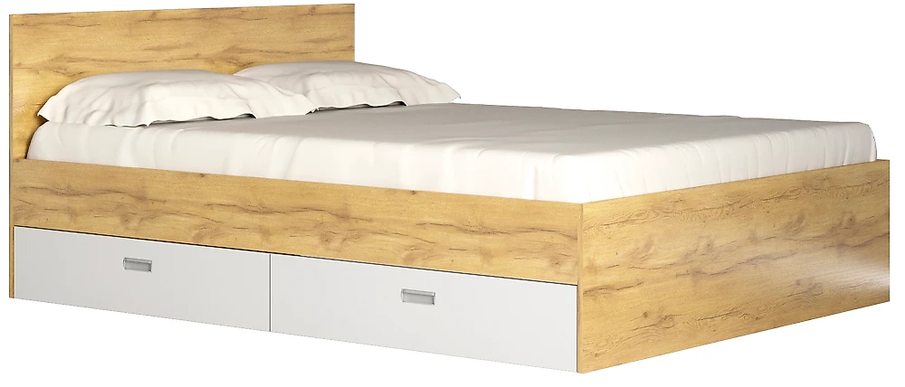 двуспальная кровать с ящиками Виктория-1-140 Дизайн-1