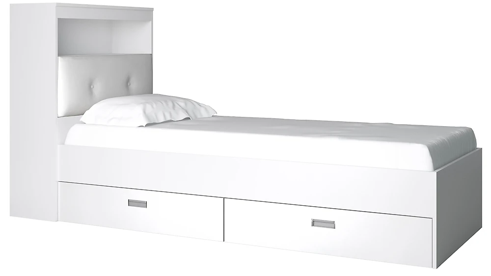 Двуспальная кровать эконом Виктория-3-80 Дизайн-2