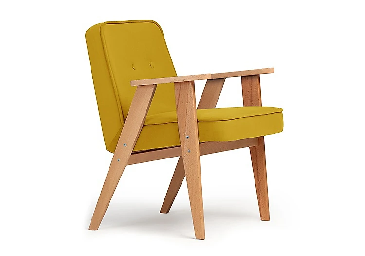 кресло желтого цвета Несс Дизайн 2