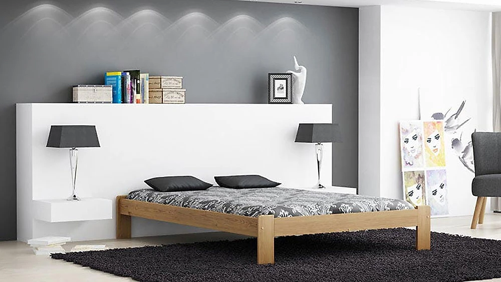 кровать в стиле минимализм Макао