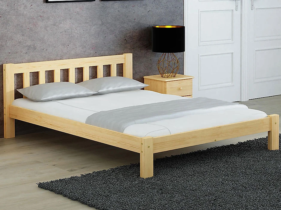 Широкая кровать Коринф 160х200 с матрасом