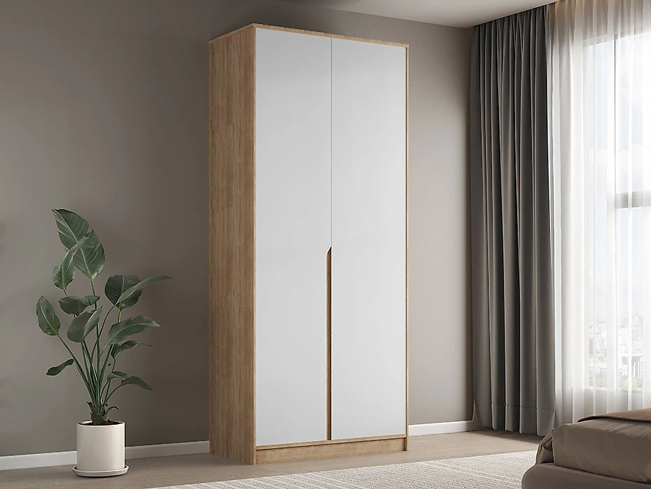 Распашной шкаф 90 см Монс 2-створчатый Дизайн-1