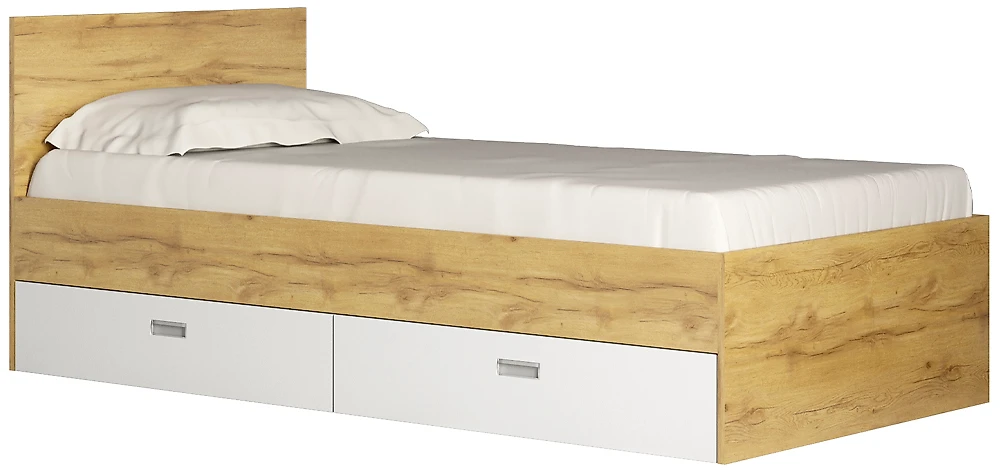Двуспальная кровать эконом Виктория-1-90 Дизайн-2